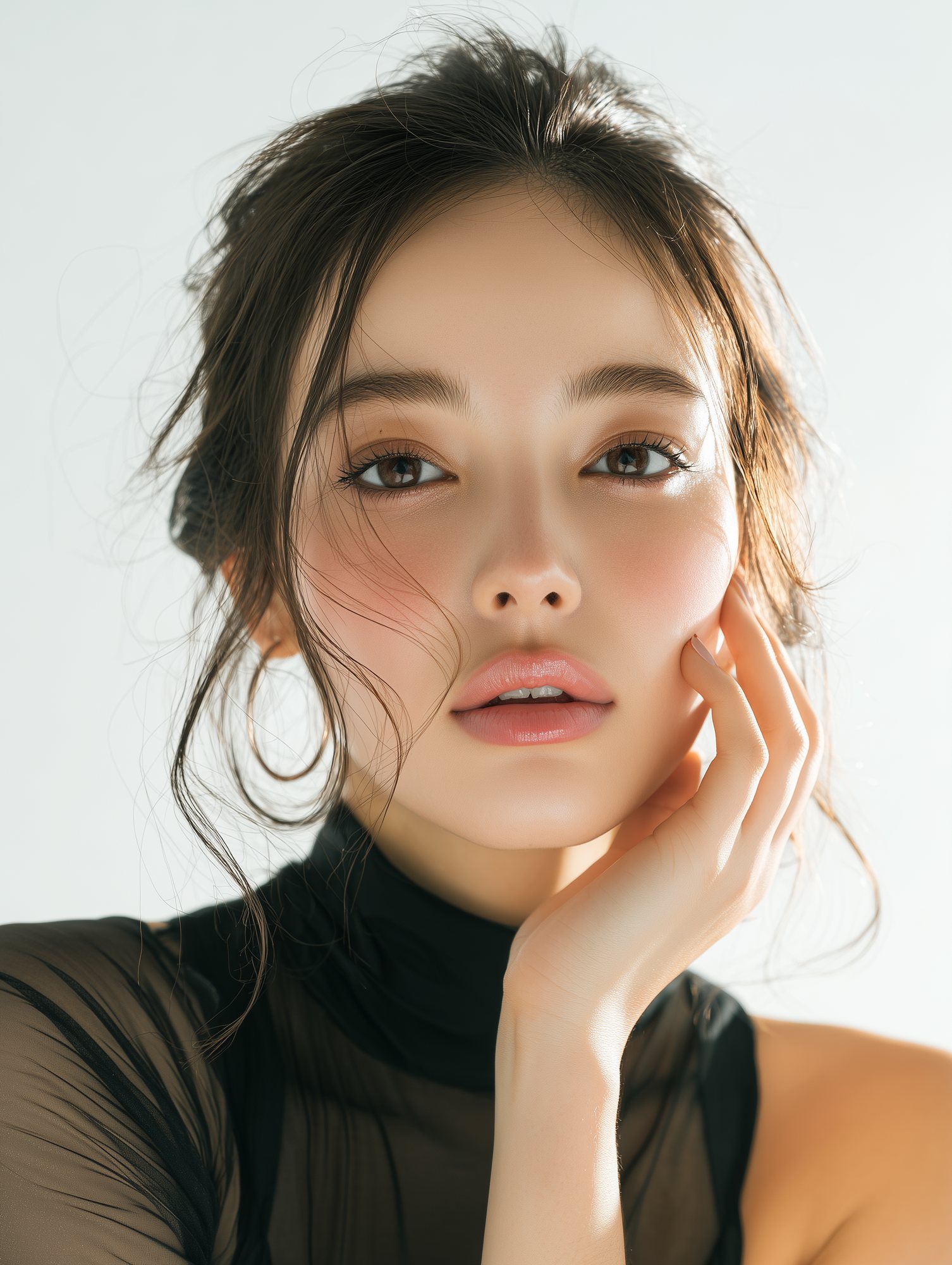やわらかな表情のポートレート