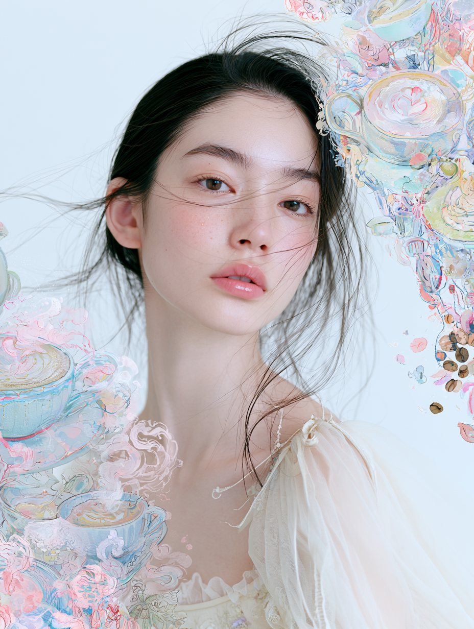 ハッピーモーメント:花とポートレート